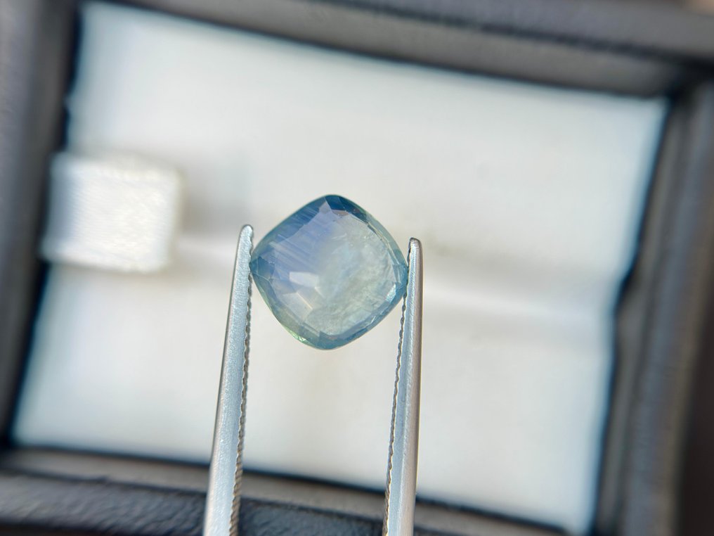 没有保留价 蓝色 蓝宝石  - 4.62 ct - 莲花宝石实验室 - 缅甸未经治疗 #1.0