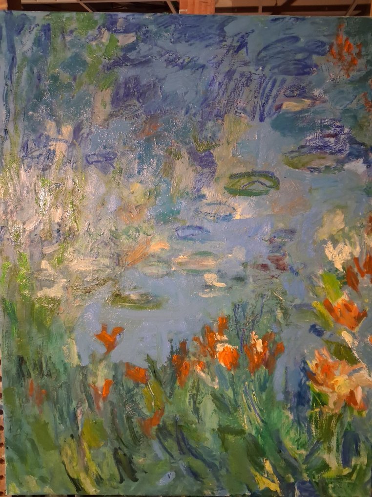 De Lapresle (XXI) - Les bords du jardin de Giverny aux iris #3.2