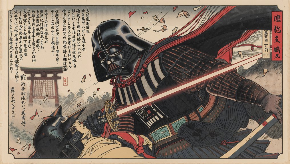 Sato Hageshi - Battle of the Black Lord - Darth Vader Star Wars - Signed and Numeroted 10/10 #2.1
