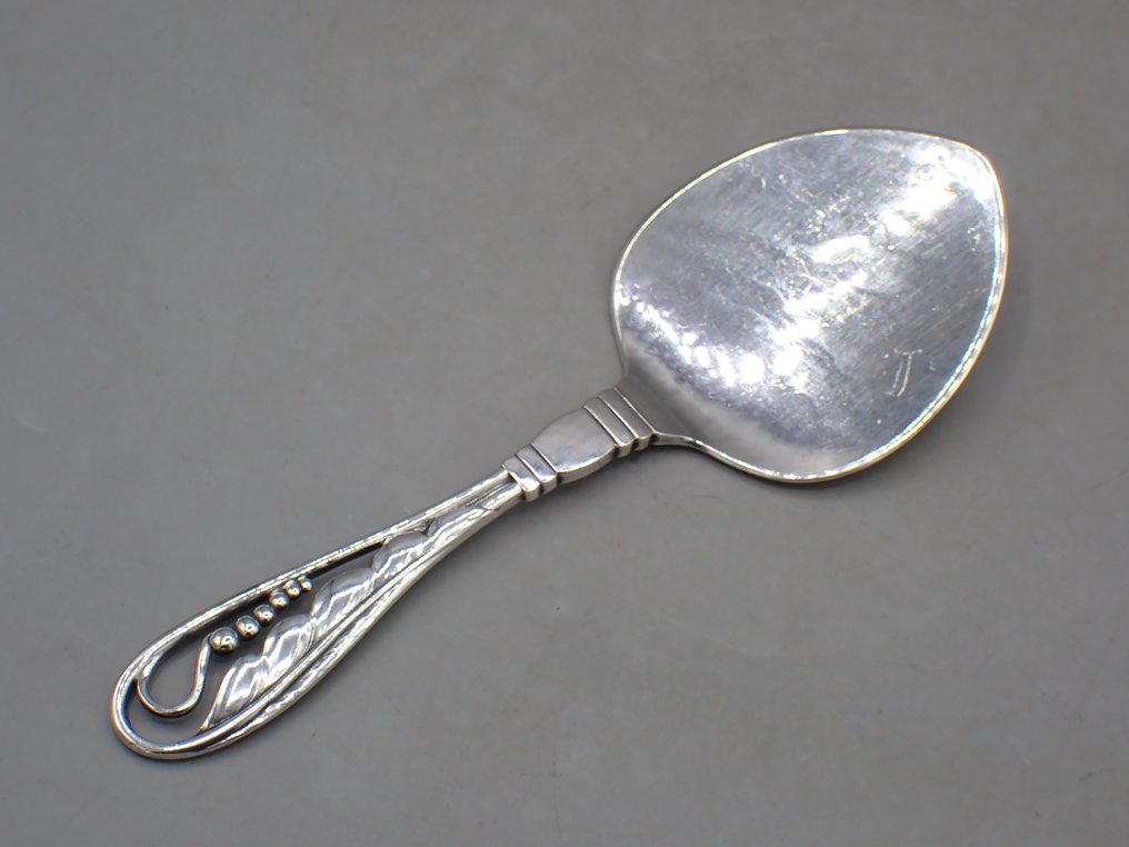 Georg Jensen - 上菜勺 - 肉酱或酥皮点心的盛放器 - .925 銀 #2.1