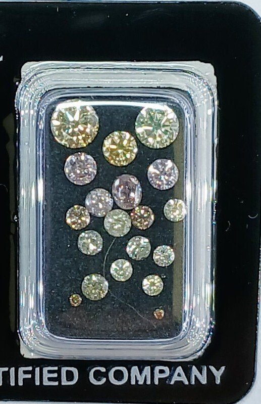 沒有保留價 - 19 pcs 鑽石 (天然) - 1.94 ct - 圓形 - SI1, VS1 - Gemmological Centre Israel (G.C.I.) #1.0