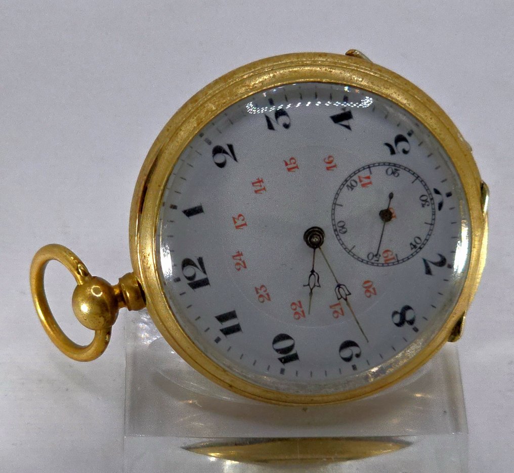 M.J. Tobias Liverpool - Lepine Taschenuhr - fein Skelettiertes Werk - Kompass - graviert - Vereinigtes Königsreich um 1880 - NO RESERVE PRICE - 1850-1900 #2.1