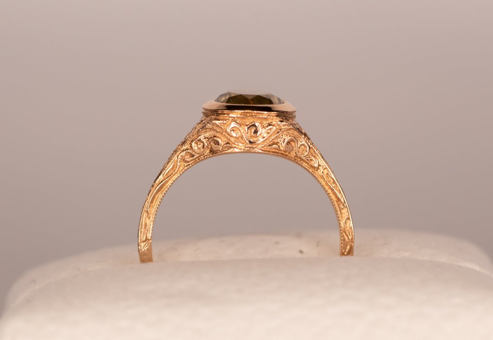 χωρίς τιμή ασφαλείας - Δαχτυλίδι - 18 καράτια Ροζ χρυσό - 1.51ct. tw. Διαμάντι (Φυσικού χρώματος) - Μοναδικός στον είδος του #4.3