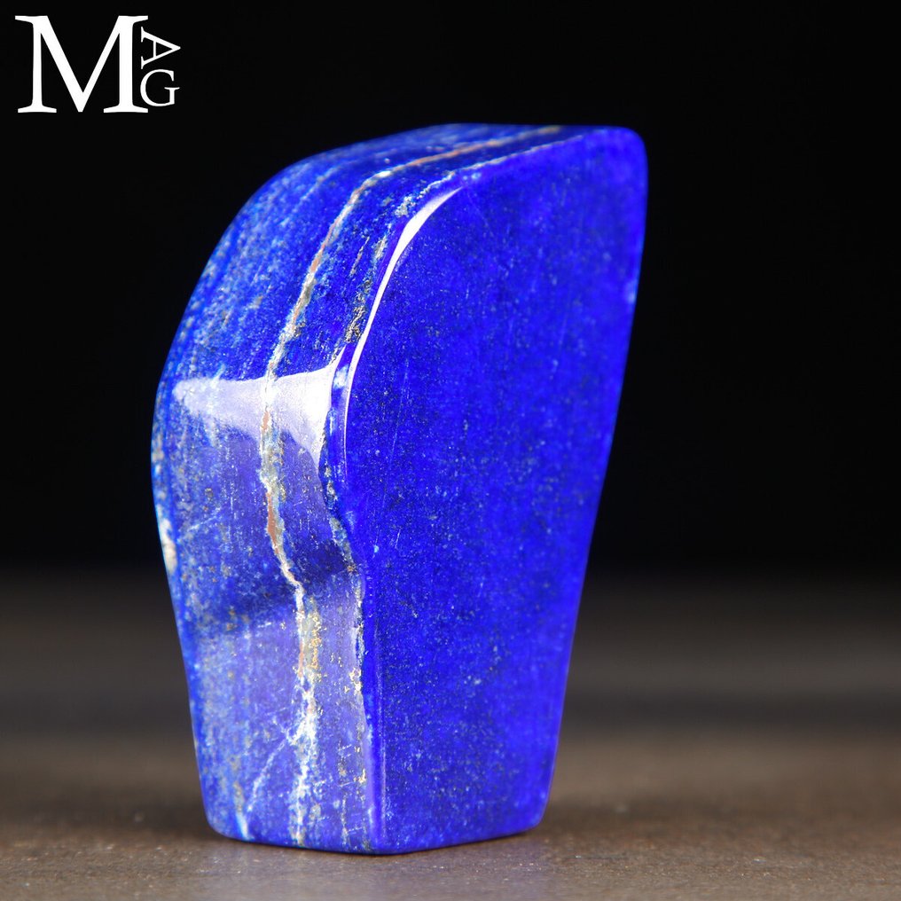 精彩品质的青金石标本——天然深蓝色 - 高度: 85 mm - 闊度: 50 mm- 259 g #3.2