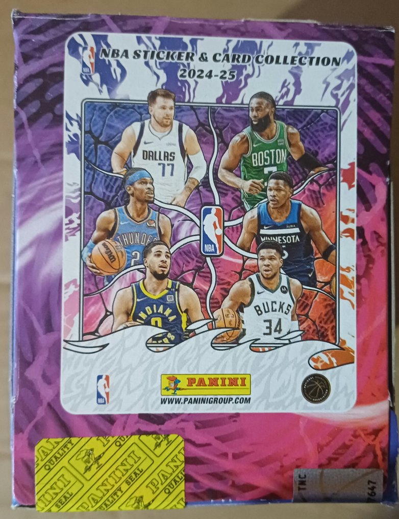 2024/25 Panini NBA Sticker & Card Collection Luka Doncic Panini NBA Sticker & Card Collection 2024/25 (6 x Box + 3 x Album) Embalaje original, Sealed box Sealed box - Impecable (I) #1.0