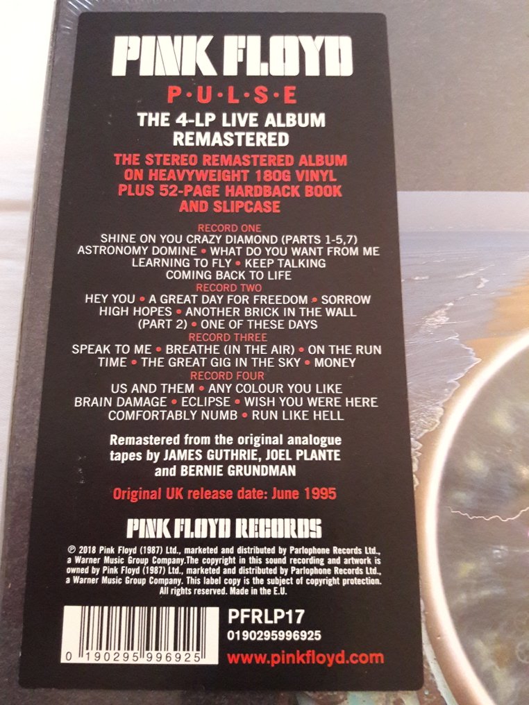 Pink Floyd - Pulse (The 4-LP Live Album, Remasterd) - Coffret LP - 2018 #3.2