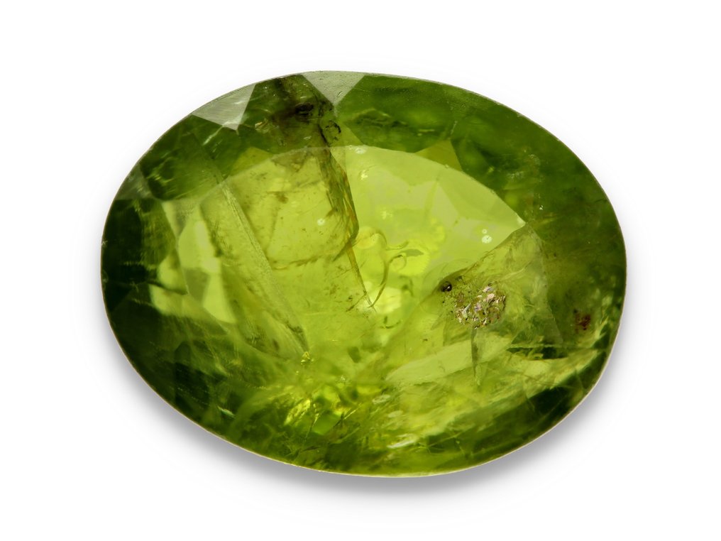 No reserve price Green, Yellow Peridot  - 12.07 ct - Instituto Gemólogico Español (IGE) #1.0