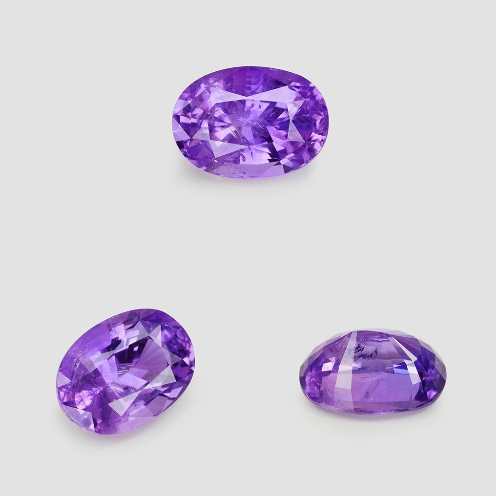 1 pcs  紫羅蘭色 藍寶石  - 3.06 ct - Bellerophon Gemlab - Ceylon（斯里兰卡） #3.2