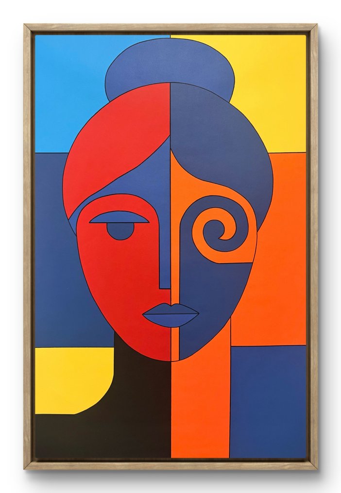 Marcel Mendez - Fragmented Face #4 -XL- (No Reserve) #1.0