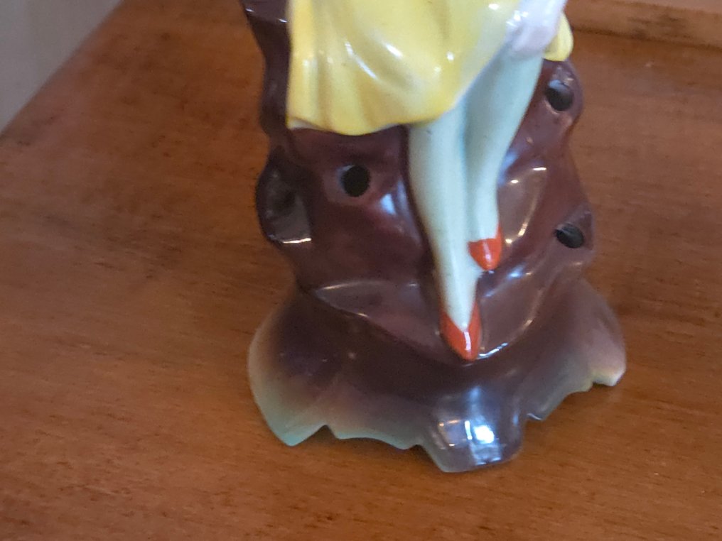 雕像 - Figurine de dame de fleurs Art déco - 瓷 #4.3