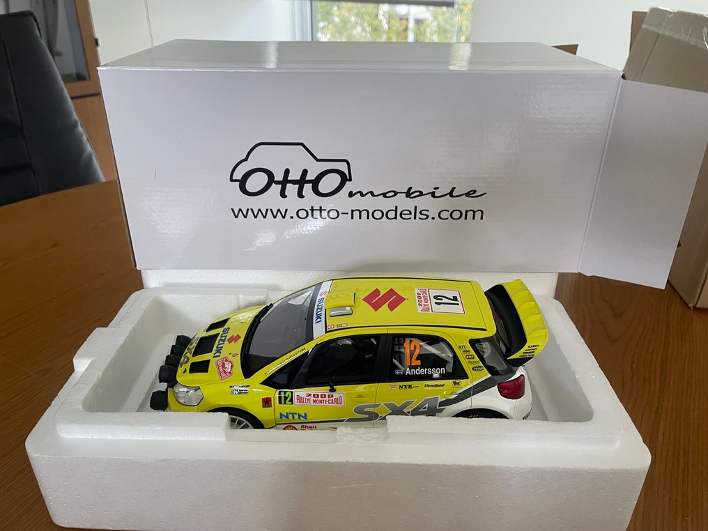 Otto Mobile 1:18 - Modellbil - Suzuki SX4 WRC Rally Monte Carlo 2008 #12 Andersson #1.0