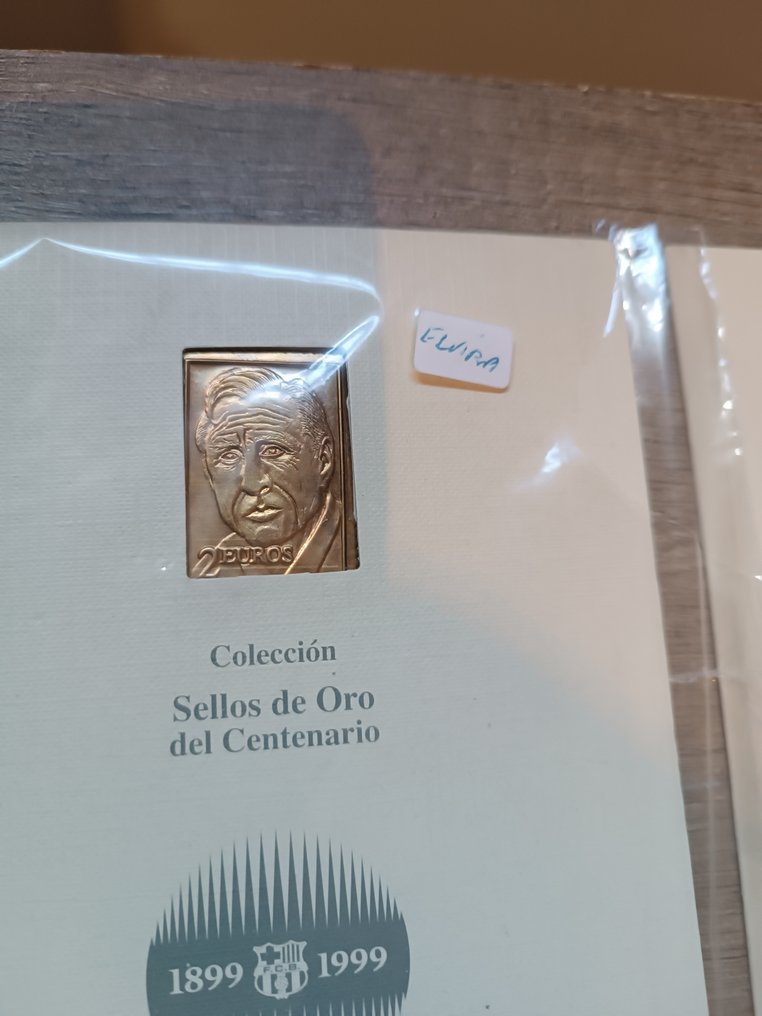 巴塞隆納足球俱樂部 - 1999 - 24K金邮票 巴塞罗那足球俱乐部百年纪念（1899-1999）  #4.3