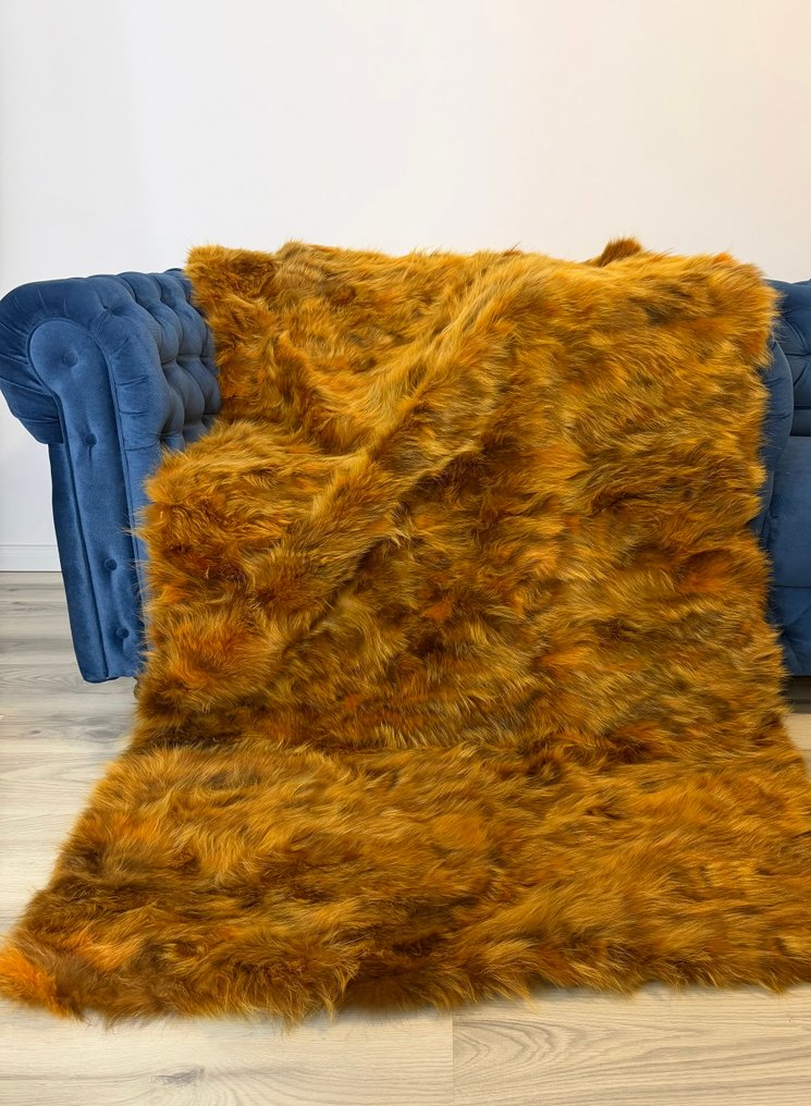 Χρυσές αποχρώσεις - αλεπούδερμα - Κουβέρτα  - 218 cm - 116 cm #4.3