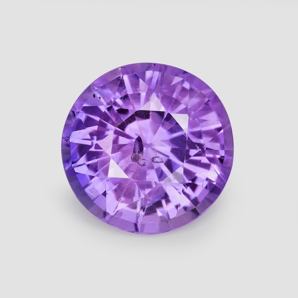 1 pcs  Βιολετί Ζαφείρι  - 1.60 ct - Διεθνής Ένωση Έγχρωμων Πολύτιμων Λίθων (ICA GemLab) #1.0