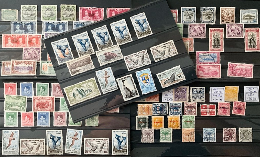 Commonwealth britannico 1888/1959 - Top Partite con Isole Cook, Papua, Nuova Guinea, Samoa, Antartide francese, Kw oltre 1250 €. - Michel #1.0