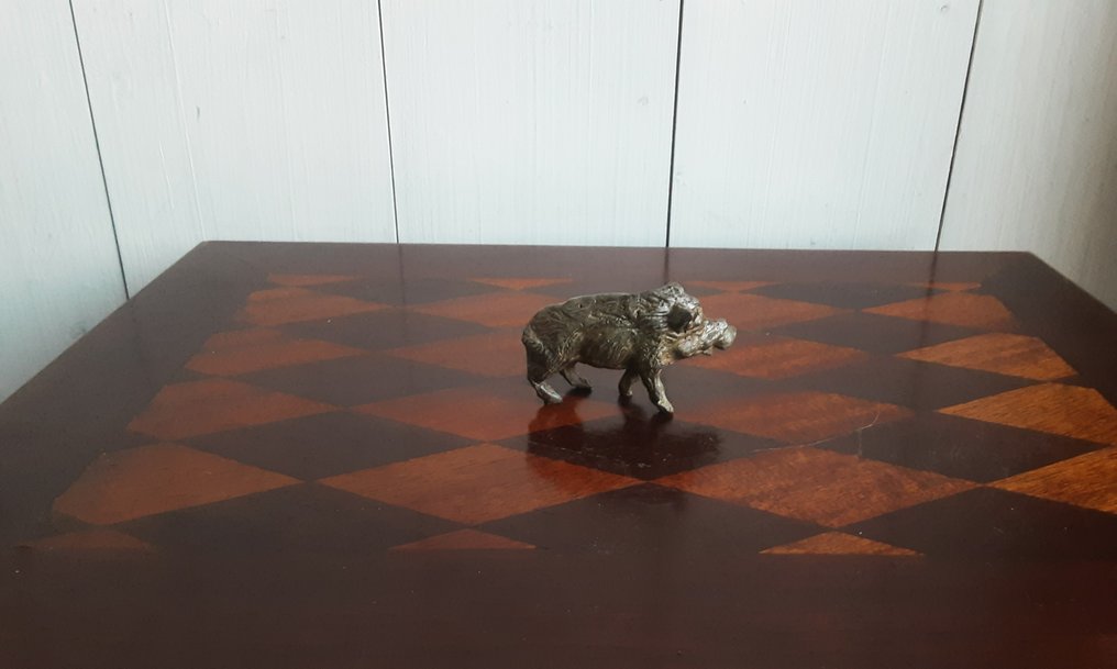 P. Chenet - Statue, everzwijn - 4 cm - Bronze #4.3