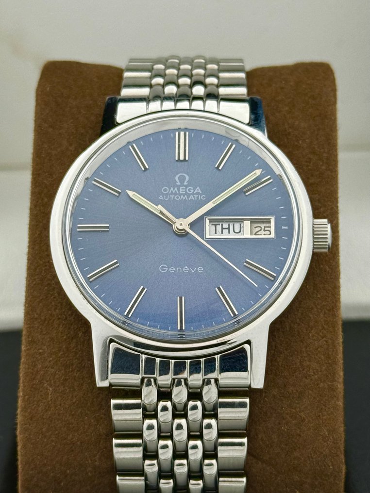 Omega - χωρίς τιμή ασφαλείας - Automatic Geneve Blue Dial Day-Date Cal.1022 - 166.0117 - Άνδρες - 1977 #2.1