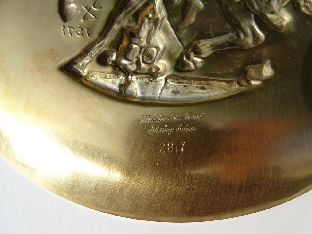 Salvador Dali (1904-1989) - 雕塑, Unicorn Dyonisiaque - 20 cm - 镀金, 银 - 1971 #4.3