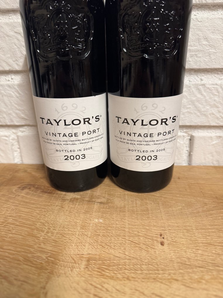 2003 Taylor's - Vintage Port - Εμφιαλώνεται σε 2005 -  Πόρτο  - 2 Bottles (0.75L) #1.0