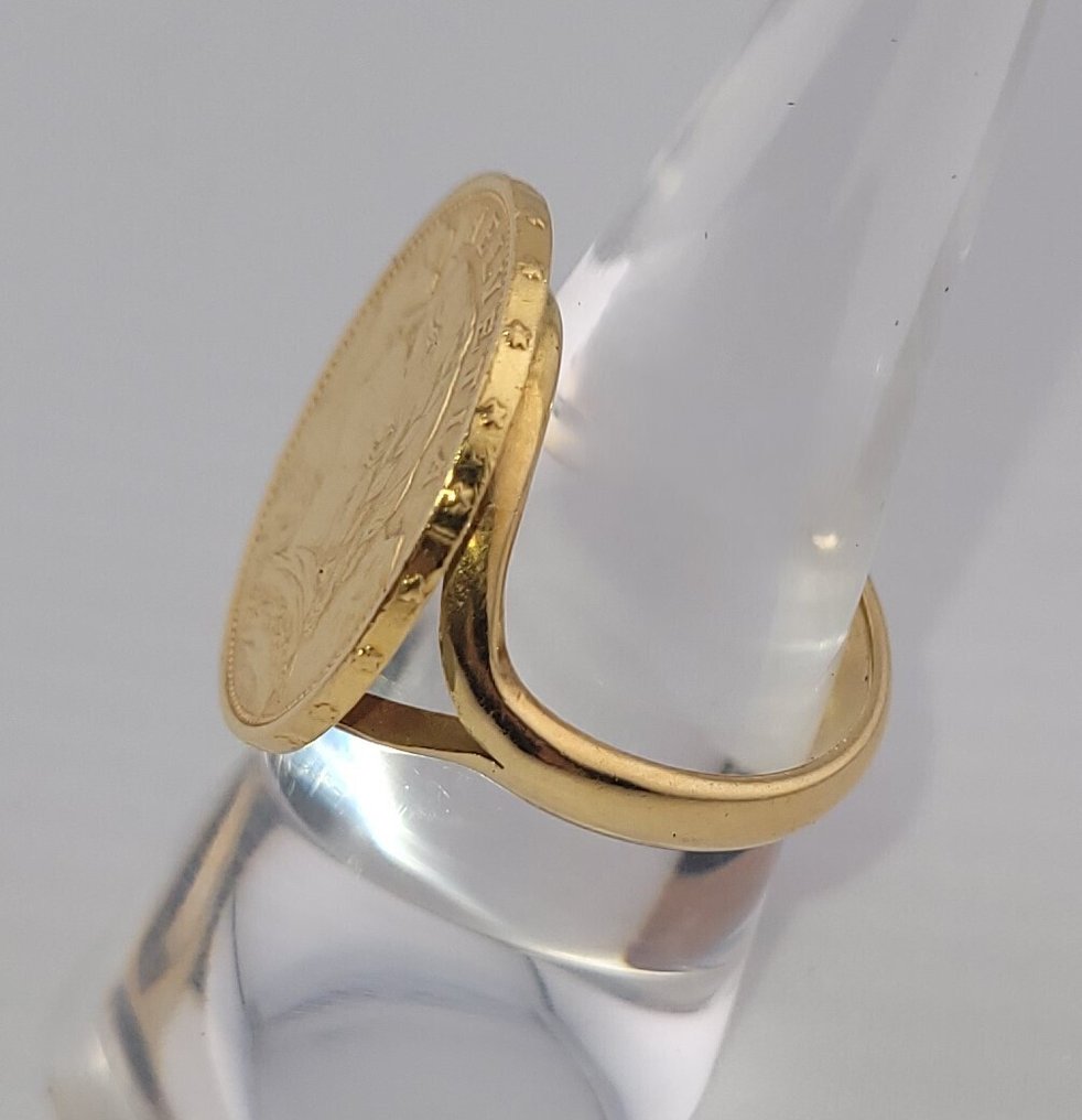 Bague amulette - 18 carats Or jaune - ANELLO "MARENGO" #2.1