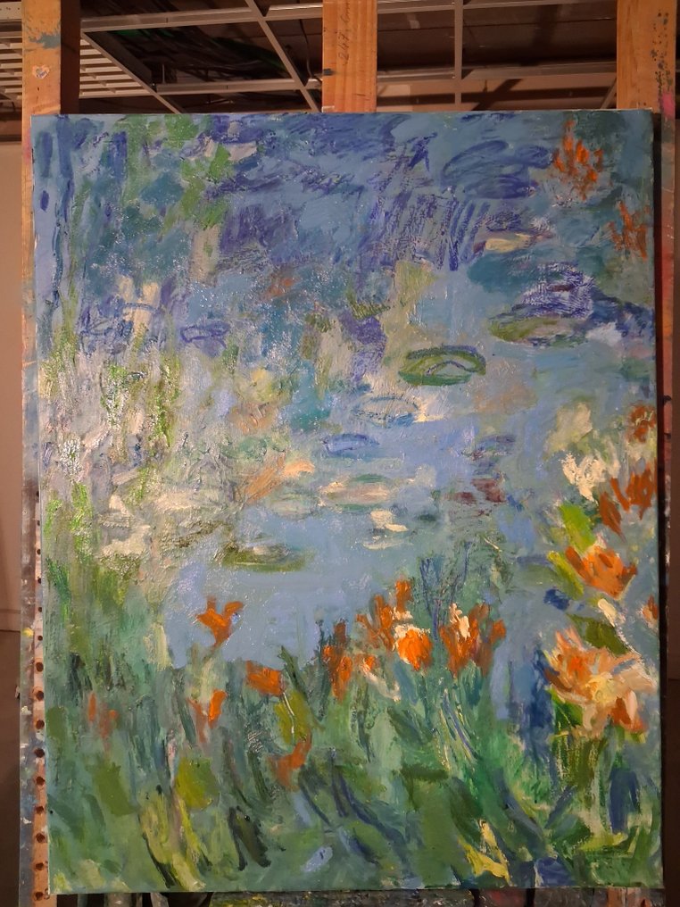 De Lapresle (XXI) - Les bords du jardin de Giverny aux iris #4.3