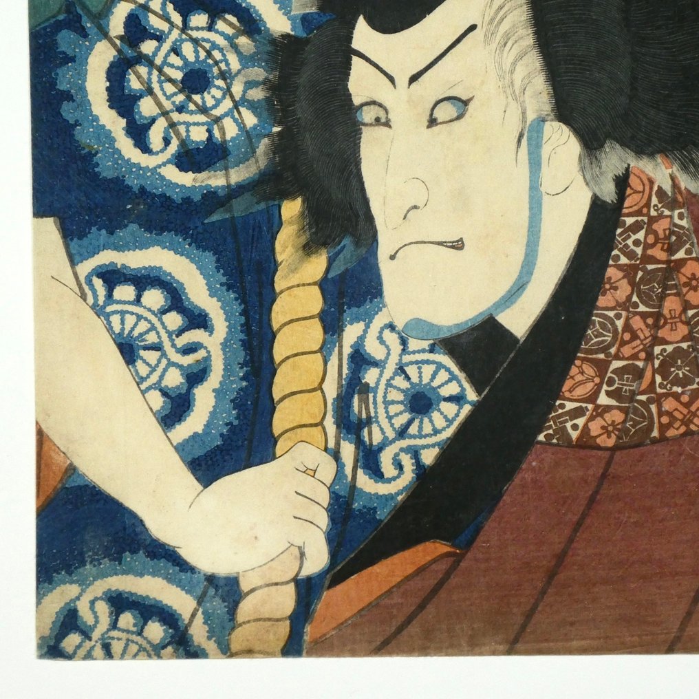 Utagawa Toyokuni III (Kunisada) — Nissaka: Kobayakawa Tatewaki — from the series “Fifty-Three - Paper - Utagawa Kunisada (1786-1865) - Japan - Late Edo period #4.3