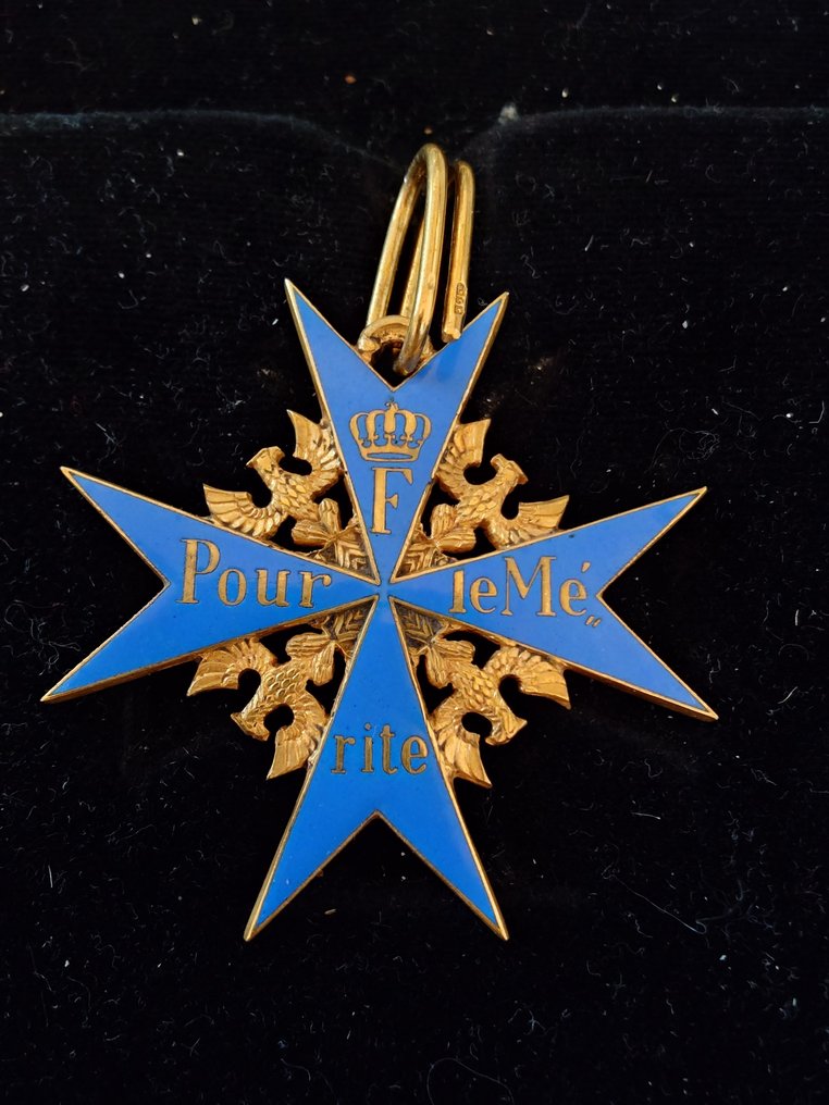 Germany - Army/Infantry - Badge - WK1 Preußen Original Pour le Merite Verleihungsstück 1918 TOP - 20th - early (WW I) #1.0