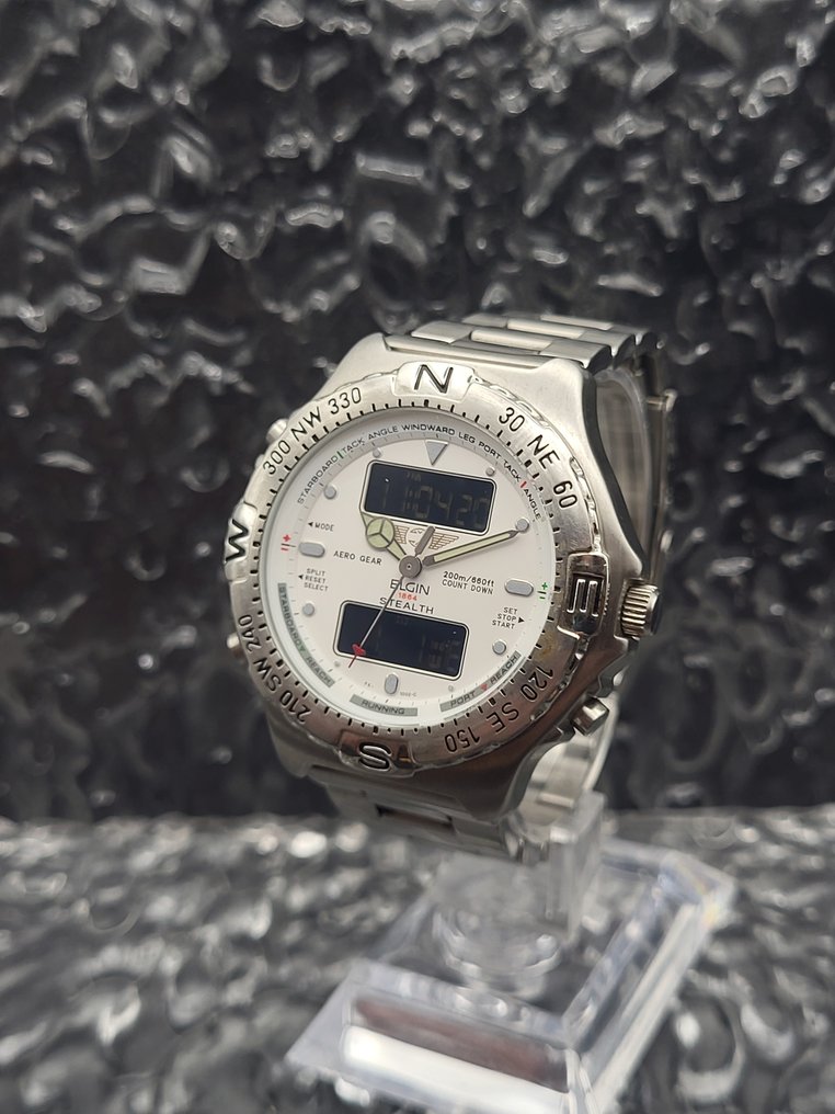 Elgin Watch Company - Stealth Air Force - Nincs minimálár - FK-1002-C - Férfi - 1990-1999 #1.0