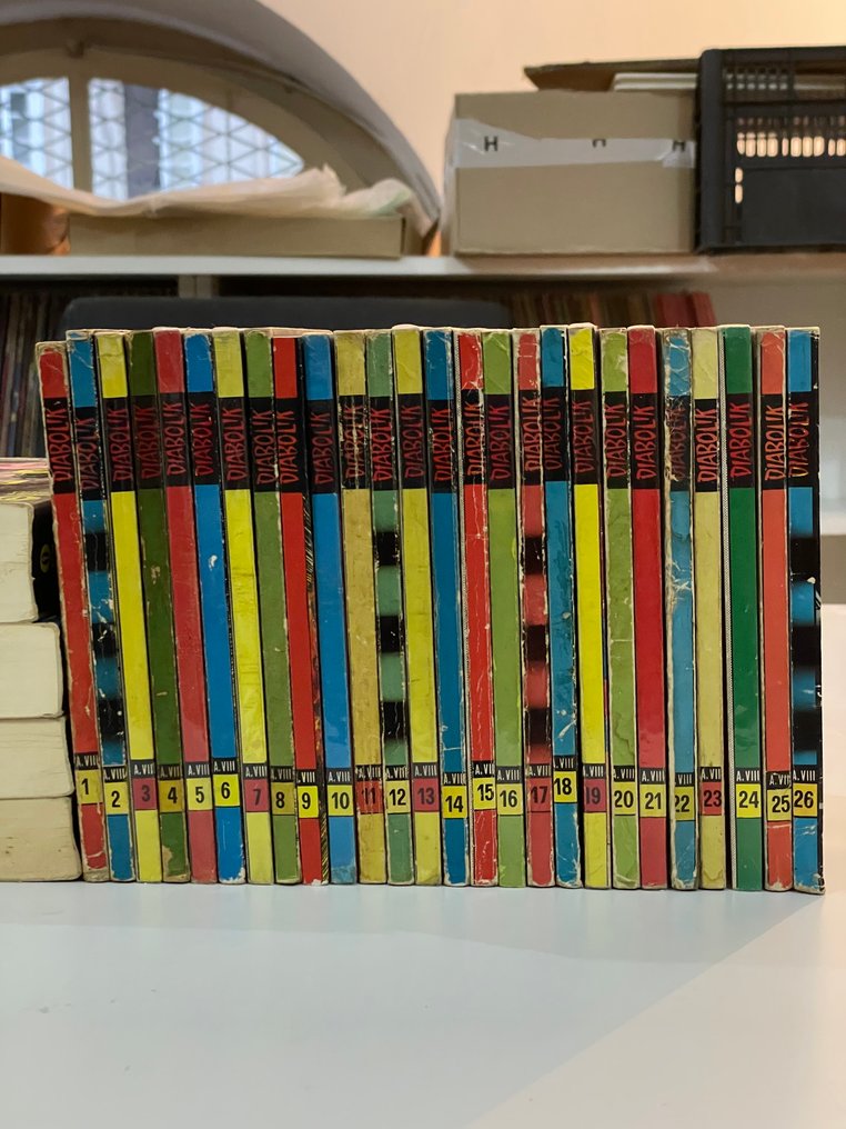 Diabolik anno VIII serie completa nn. 1-26 - 26 Complete series - Πρώτη έκδοση - 1969 #1.0