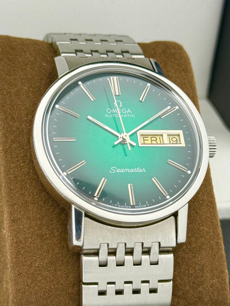 Omega - Sem preço de reserva - Seamaster Automatic Degrade Green Dial Day-Date Cal.1012 - 166.0209 - Homem - 1975 #4.3