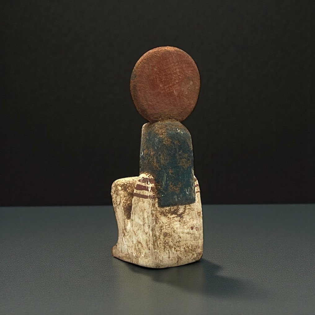 Αντίγραφο της αρχαίας Αιγυπτιακής Άγαλμα από ξύλο του θεού Horus, καθιστός.  (χωρίς τιμή ασφαλείας) #4.3