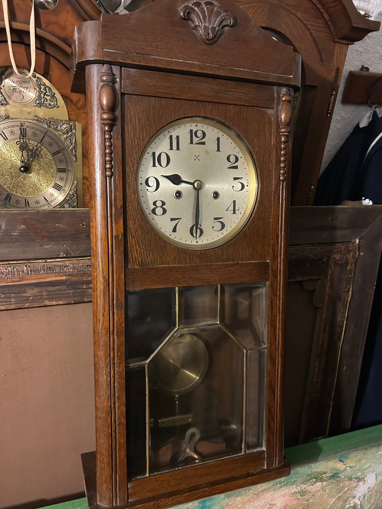 挂钟 -  艺术装饰 木, 玻璃 - 1930-1940 #2.1