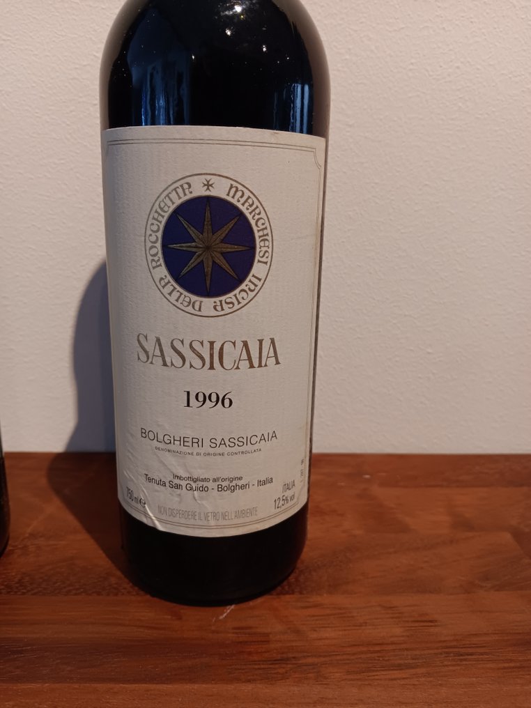 1996 & 2003 Tenuta San Guido Sassicaia - Super Tuscans - 2 Bottles (0.75L) #2.1