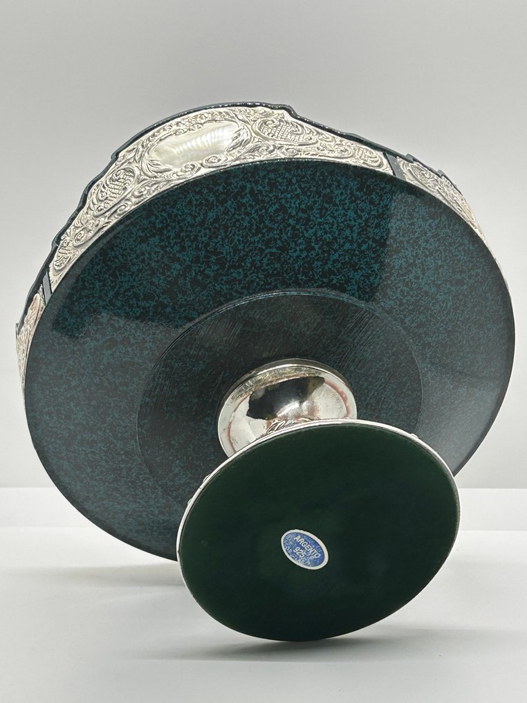 Manifattura italiana - Μπολ φρούτων - Specchio centrale - Argento 925 επιχρυσωμένο - Ανύψωση #2.1