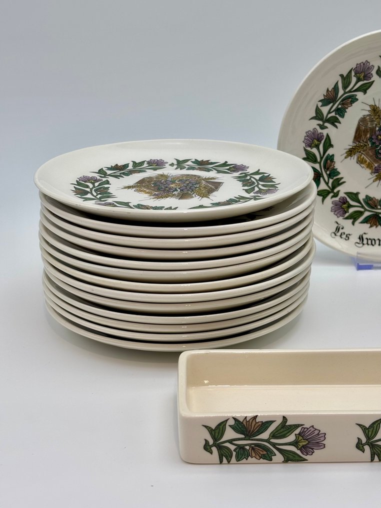 Faïencerie de Gien - Table service (16) - The cheeses - Earthenware, Enamel #1.0