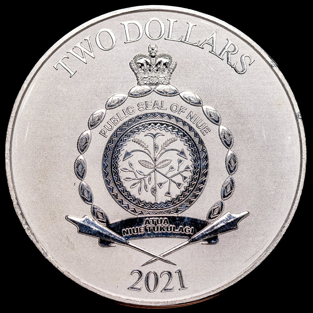 Niue. 2 Dollars 2021 - Atua Niue Tukulagi 1 Oz (.999) (Ingen reservasjonspris) #1.0