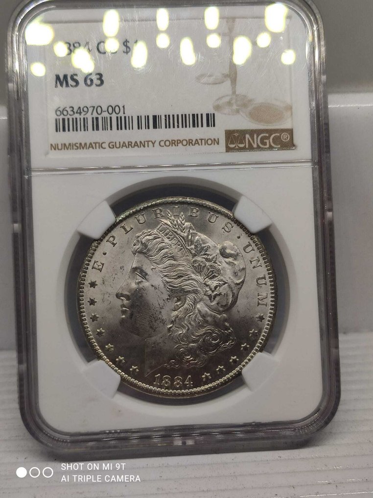 Stati Uniti. Morgan Dollar 1884-CC, Carson City. NGC MS63 #2.1
