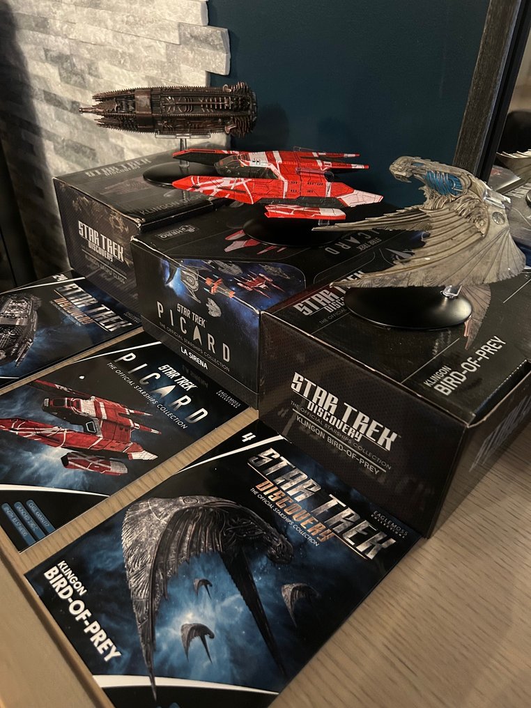 Star Trek - J. J. Abrams - Set of 3 ships from the Star Trek Discovery film - Eaglemoss Hero Collection #1.0