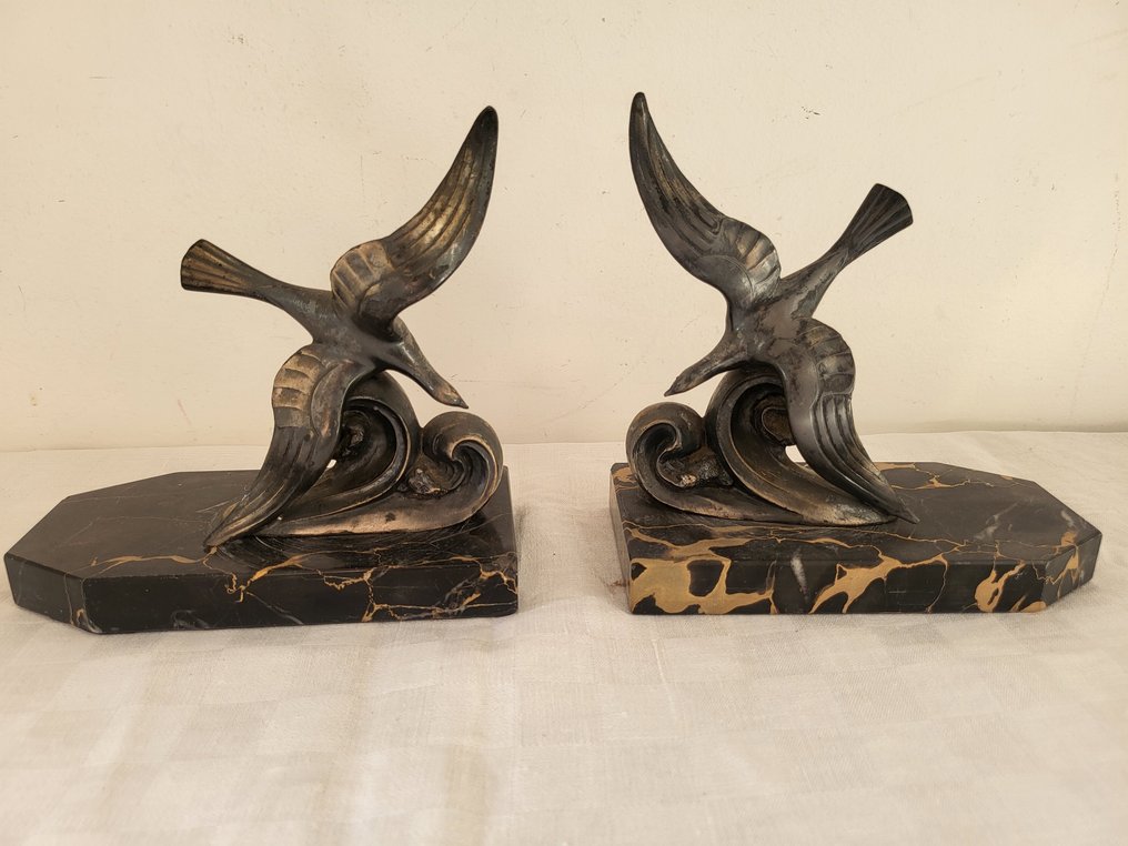 Bal - Βιβλιοστάτες (2) - Mouettes - Μέταλλο, Μάρμαρο #1.0