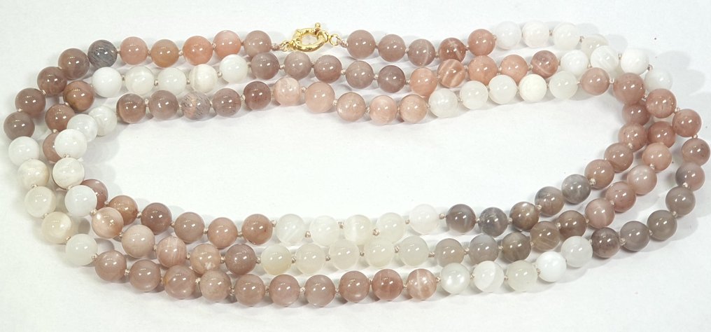 Πέτρα της Σελήνης, Πέτρα του Ήλιου και Labradorite - ΑΠΟΚΛΕΙΣΤΙΚΟ - Συγκέντρωση, Σοφία και Ειρήνη - - Κολιέ #2.1