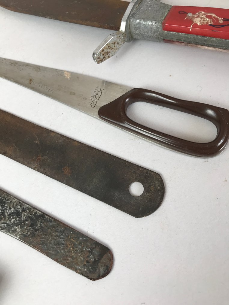 Cuțit bucătărie - Oțel, Lemn - Japonia - Un set de 7 cuțite variate #2.1