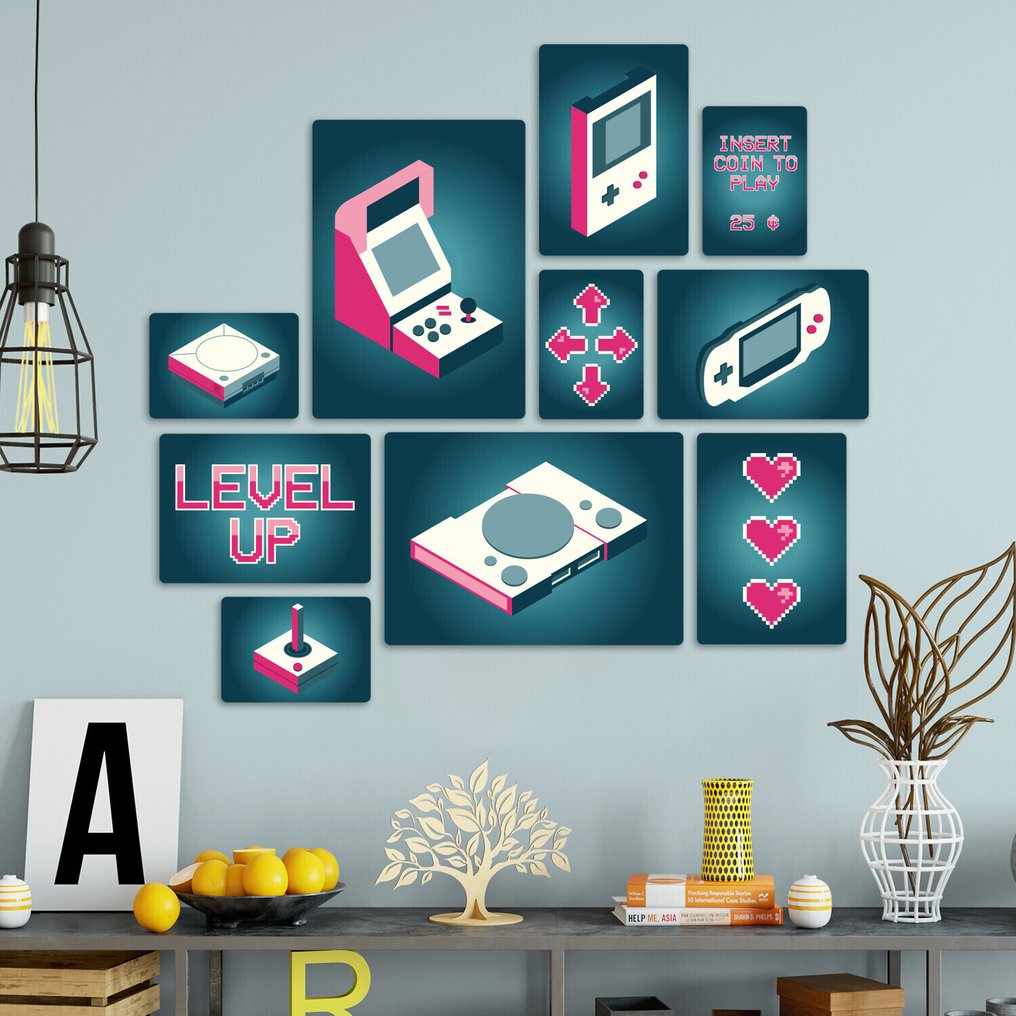 Διακόσμηση τοίχου (10) - Ιταλία - Σετ των 10 ξύλινων πάνελ (πάχους 3 mm). Τυπωμένα. #3.2