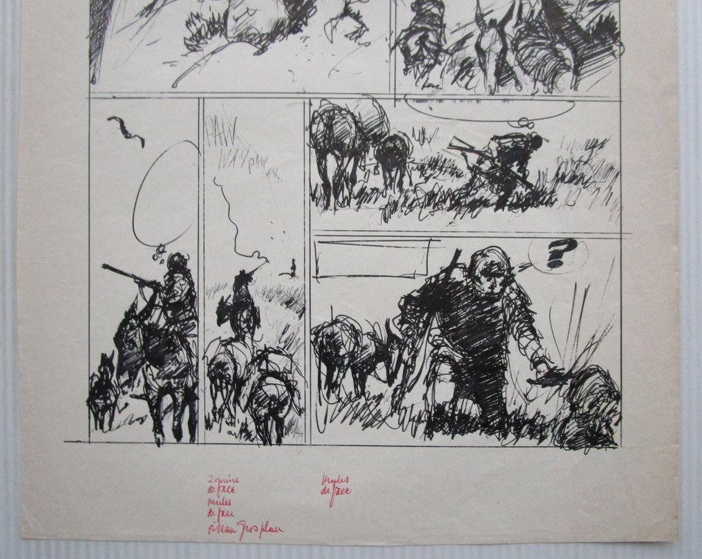 René Follet - 1 Original preliminary page - Ivan Zoerin, / Ivan Zourine - Fort Ginseng (p.1) - 1976 #2.1