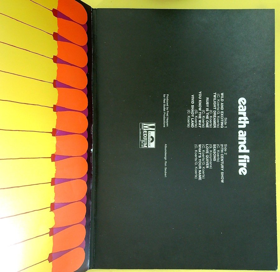 Earth & Fire - Earth And Fire (Holland 1970 1st pressing LP) - LP-album (frittstående element) - 1st Pressing - 1970 #3.2