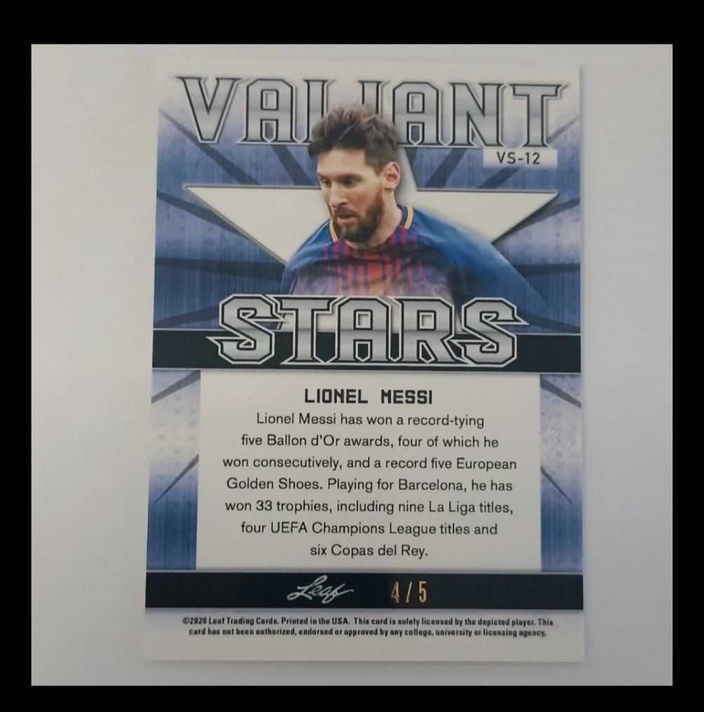 Leaf 萊納爾·梅西 4/5 限量版 Card - 全新 (M) #1.0