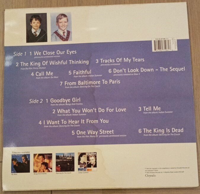 Go West - Aces And Kings The Best Of Go West - Disco de vinilo - 1993 #1.0