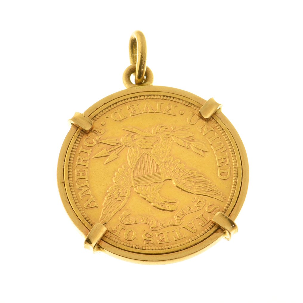 錢幣挂件 - 18 克拉 黃金 #2.1