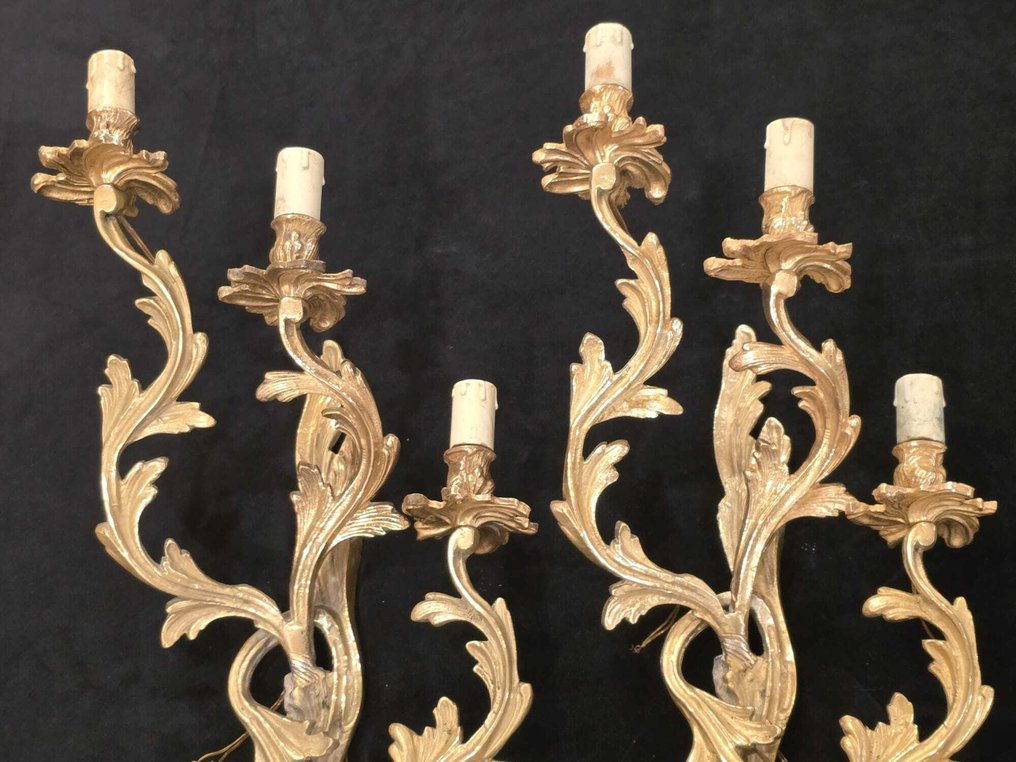 壁灯 (2) - 镀金青铜 - 铜制壁灯（高56厘米） #3.2