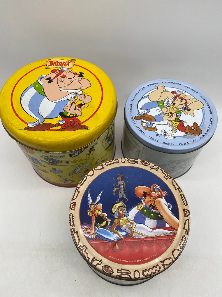Asterix - 13 Metal biscuit boxes - Delacre, Panettone, Massilly, Misral, Pandorino, Brochet, Chamonix #2.1