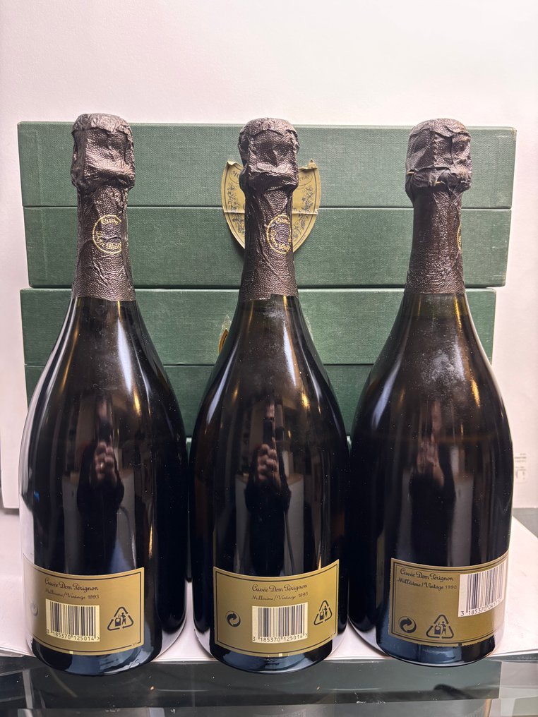 Dom Pérignon, 1993 x2 & 1990 - 香檳 Brut - 3 瓶 (0.75L) #2.1